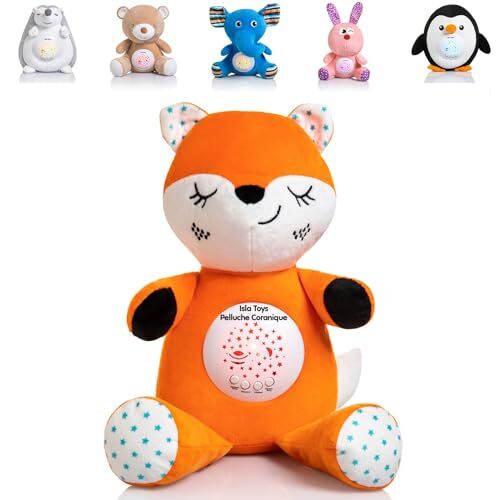 My Little Deen Peluche Veilleuse Coranique avec Détecteur de Pleurs – Apprentissage du Coran, Alphabet Arabe et 99 Noms d'Allah | Cadeau Personnalisable Naissance et Aïd pour Enfants