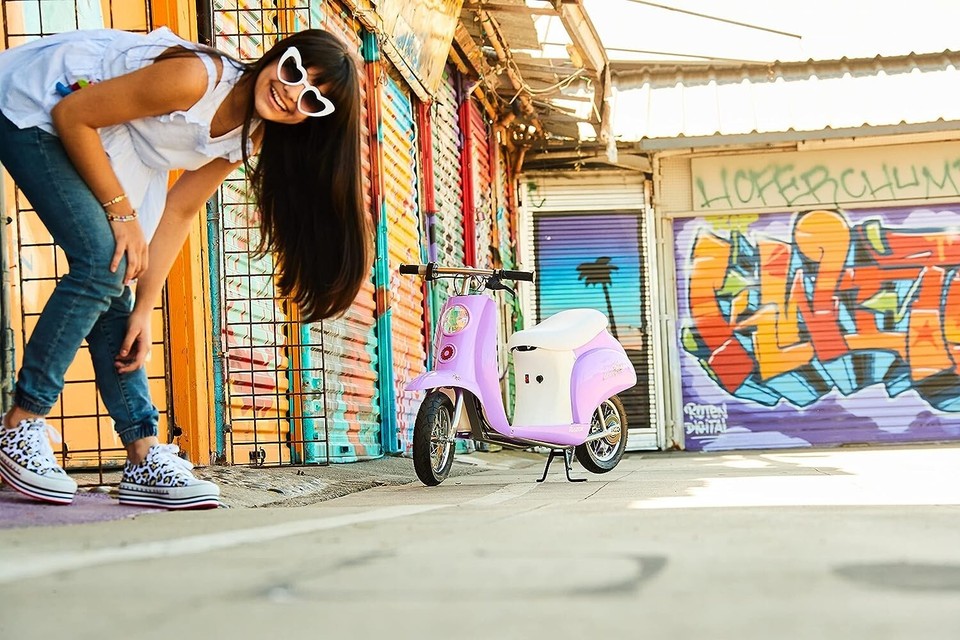 Razor Pocket Mod Miniature Euro-Style Electric Scooter - Betty Purple ...