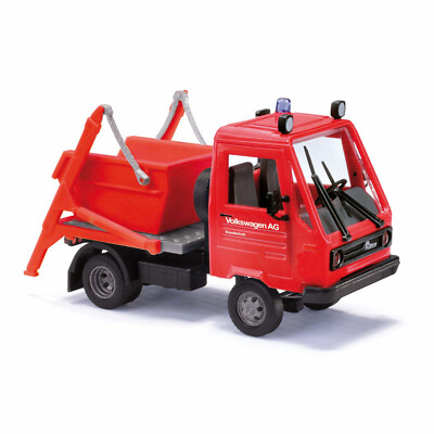 Busch 1:87 H0 42234 Multicar M26 mit Absetzkipper FW VW Wolfsburg rot NEU OVP