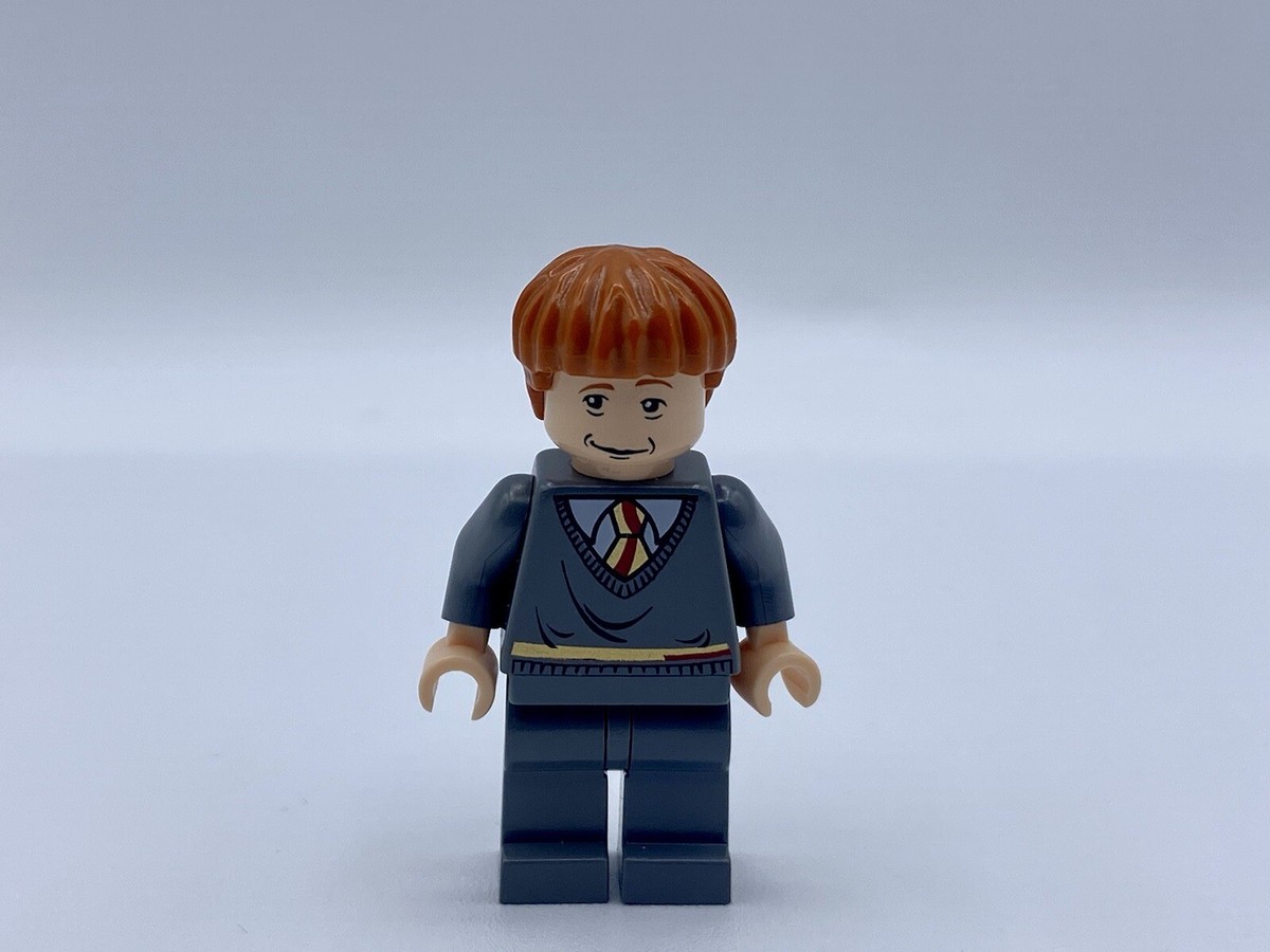 Lego Harry Potter Minifigure RON WEASLEY Gryffindor Torso, Sleeping Awake  Face
