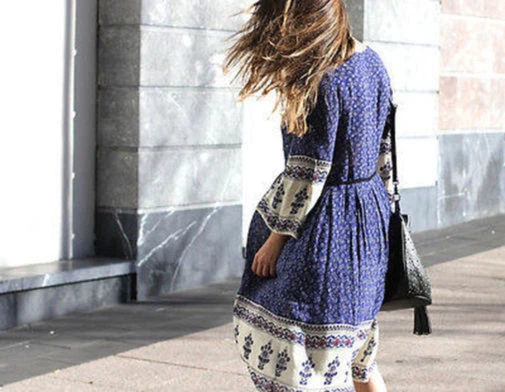 Zara top boho dress