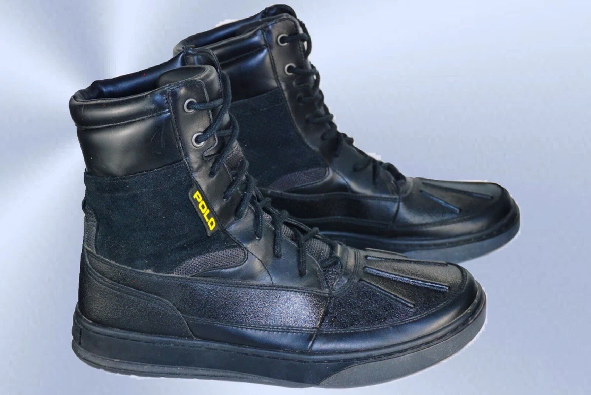 NEW Polo Ralph Lauren Mens Lansing Snow Rain Winter Boots Black