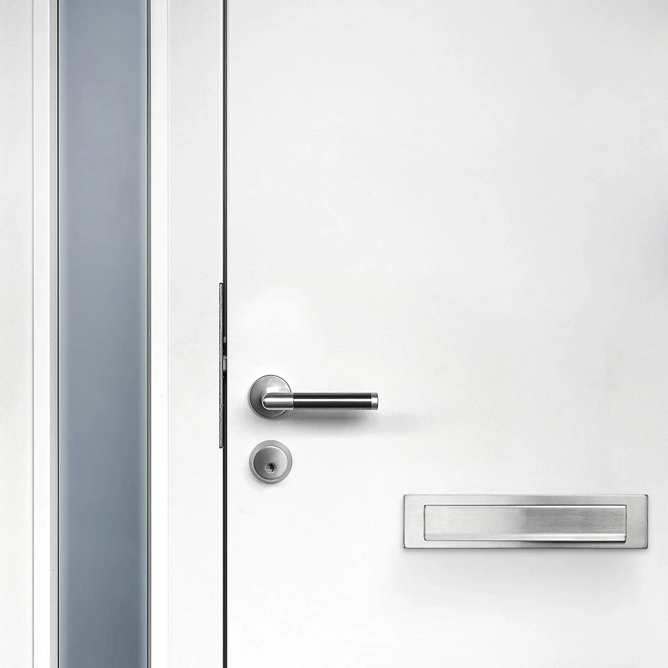 Briefeinwurf Edelstahl 340x76 mm Briefschlitz Postklappe Briefeinwurfklappe matt - Bild 4 von 4