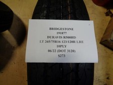 Bridgestone Duravis R500hd Lt 265 75 16 123120r Lre 10ply Highway Tire 191877