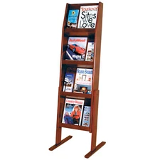 FixtureDisplays Slope 12 Pocket Standing Literature Display
