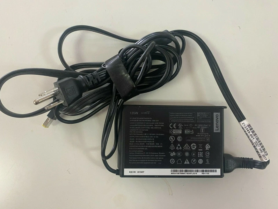 Cargador Adaptador CA Original Lenovo 135W 20V 6.75A para T440p T530 T540p W540 Foto 3 de 4