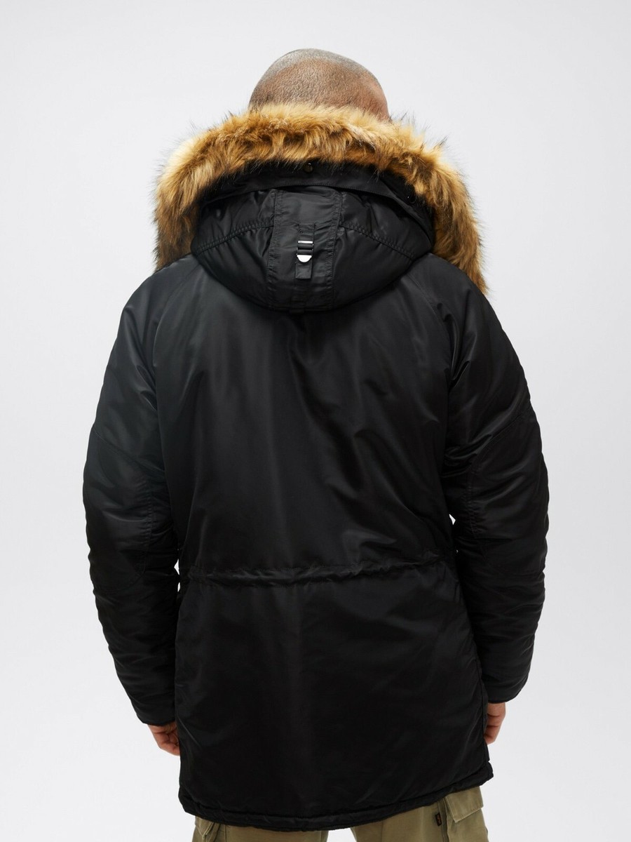 Alpha Industries Slim Fit N-3B Parka Coat Nylon Extreme Cold Alpha Industries Slim Fit N-3B Parka Coat Nylon Extreme Cold