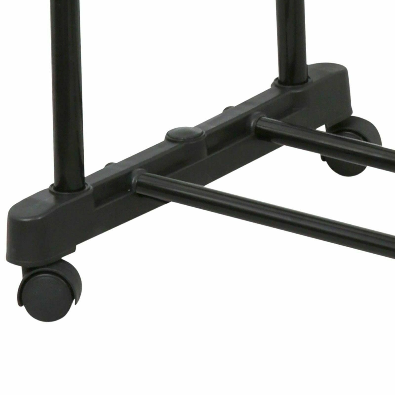 ADJUSTABLE CLOTHES RAIL PORTABLE GARMENT RACK HANGING DISPLAY STAND ON
