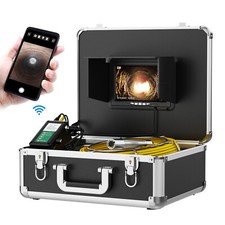7" 20M WIFI Pipe Inspection Camera Drain Sewer Camera 1000TVL Endoscope Cam IP68