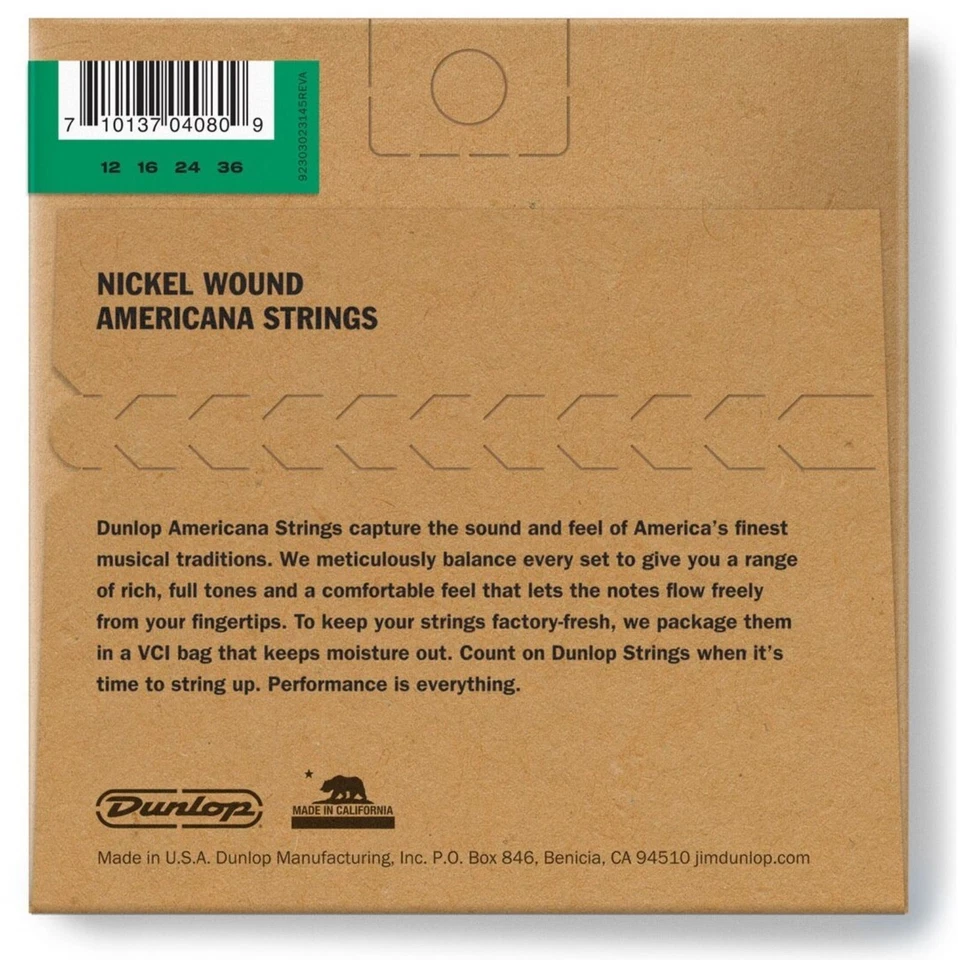 Dunlop DJN1236 Americana Series Irish Tenor Banjo Strings-Loop End, 4-String Set - Image 2 of 2