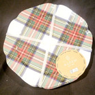 ASPEN Est. 1949 Set of 4 Tartan Plaid Melamine Salad Dessert Snack Plates — photo 3