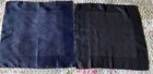 2 pochettes mouchoirs vintage en soie carré Monsieur 44 cm