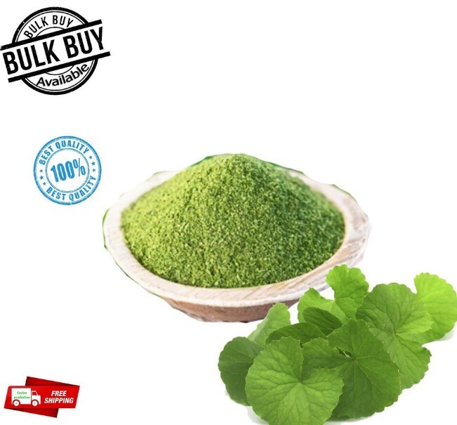 Gotu Kola Hoja Corte Seca Centella Asiática Polvo Orgánico Puro para Impulsor Cerebral