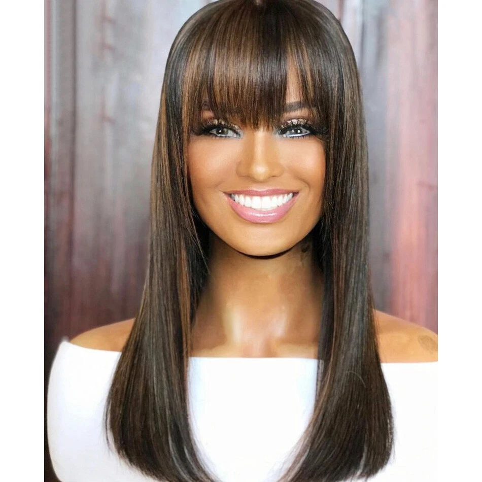 2014 red smooth bob full fringe