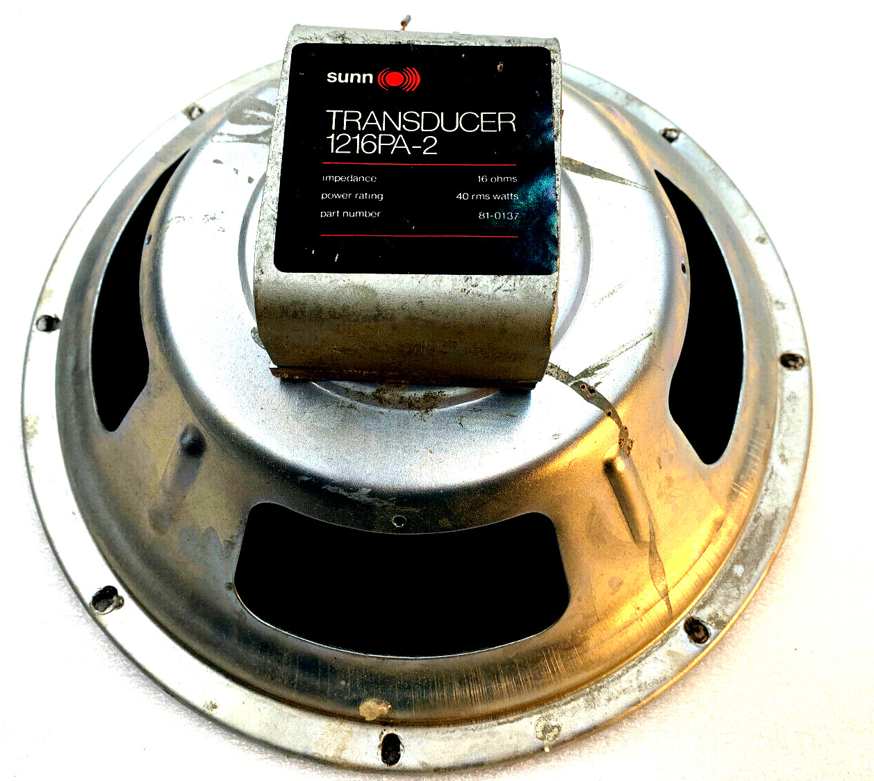 Vintage 70's SUNN Transducer CTS 1216PA-2 70’s Silver 16 Ohm (Single) (#1)