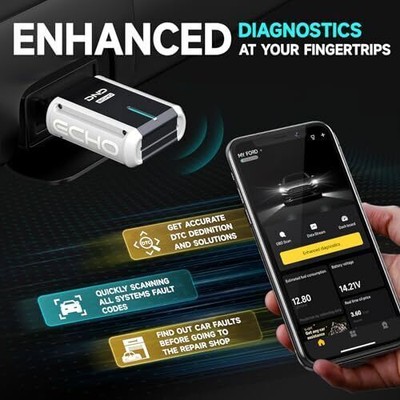 2025 DND Echo OBD2 Scanner Bluetooth Code Reader Full System Car Diagnostic Tool