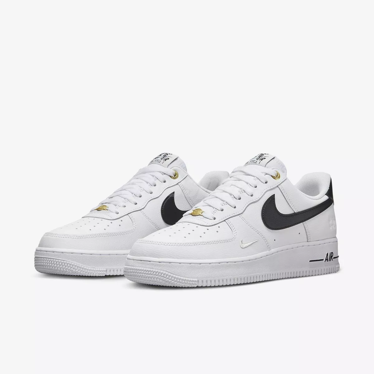 NEW Air Force 1 '07 LV8 Men's Size 9 White/Black-White DQ7658-100 Fast Ship