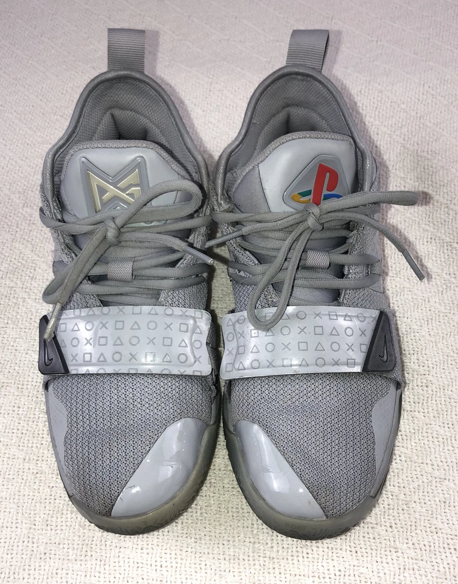 Nike Paul George PG Gray Mens PlayStation Shoes Size 5Y | eBay