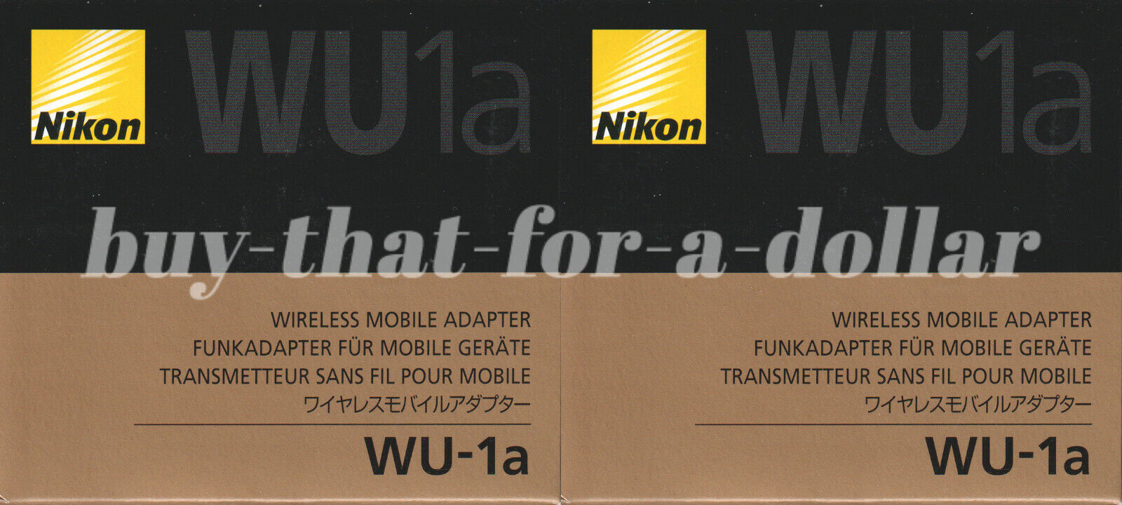 NEW*2 NIKON WU-1a Wireless Mobile Adapter-D3200 D3300 D5200 D5300