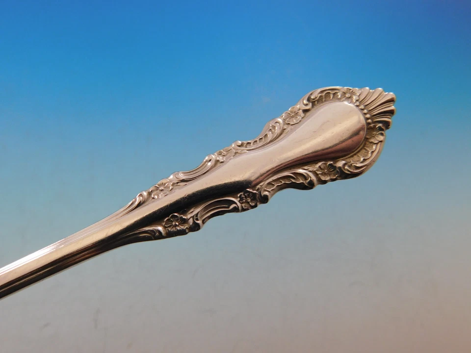 Conjunto de serviço de talheres de prata esterlina Georgian Rose by Reed & Barton 54 peças - Imagem 4 de 4