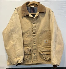 Carhartt 1989 Chore Barn Jacket Coat 100 Years Blanket Lined XL Brown Union Made