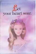 1997 Harpist Angel Barbie Collectibles Full-Color Fold-Out Advertising Brochure