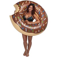 U.s. Pool Supply Giant 4 Foot Inflatable Donut Pool Ring Tube Float, Chocolate - U.s. Pool Supply Giant 4 Foot Inflatable Donut Pool Ring Tube Float, Chocolate -