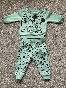Baby Primark Disney Mickey Mouse Chándal Verde Negro Talla 3-6 mths G. con  | eBay