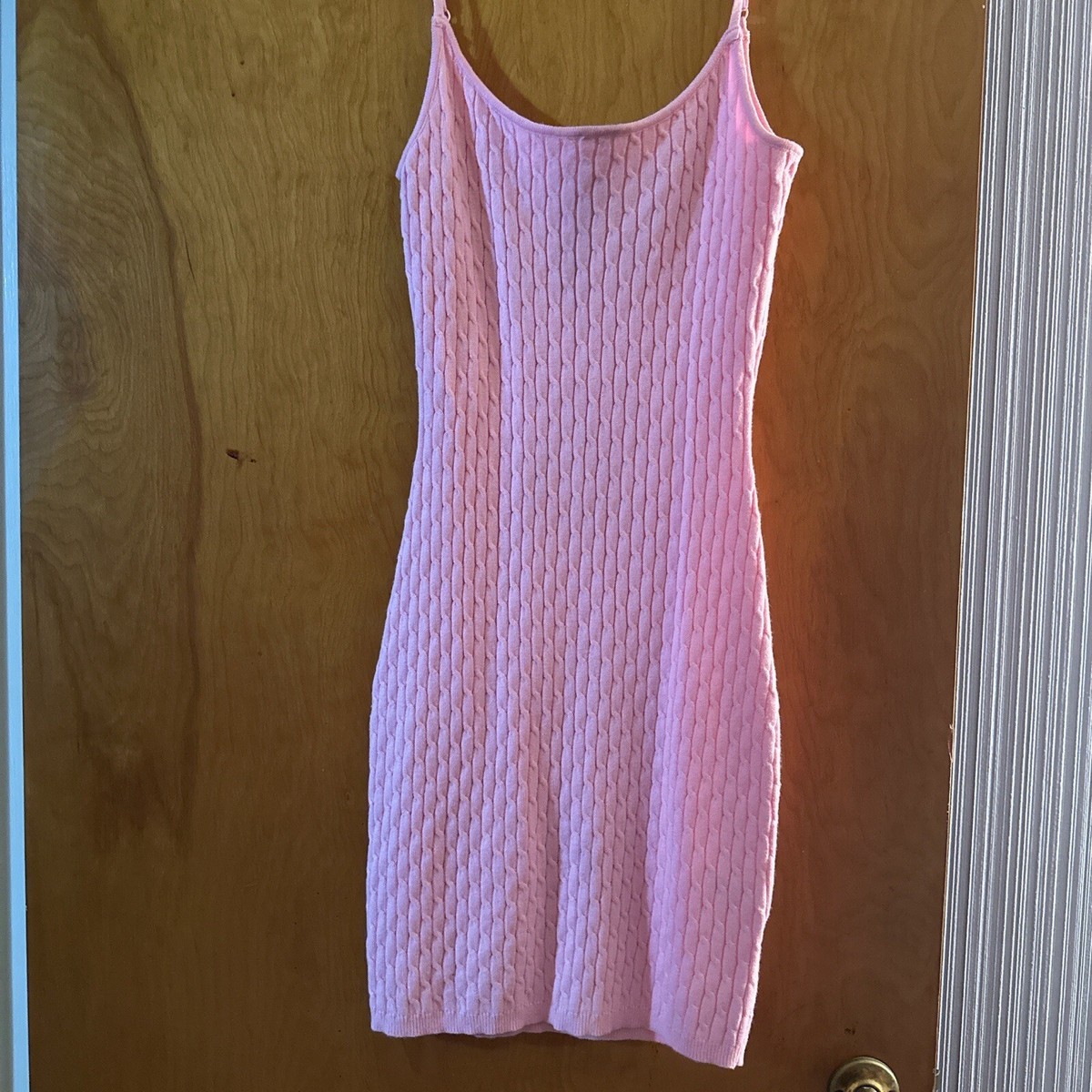 bodycon dress thick material Pink bodycon dress (thick material)