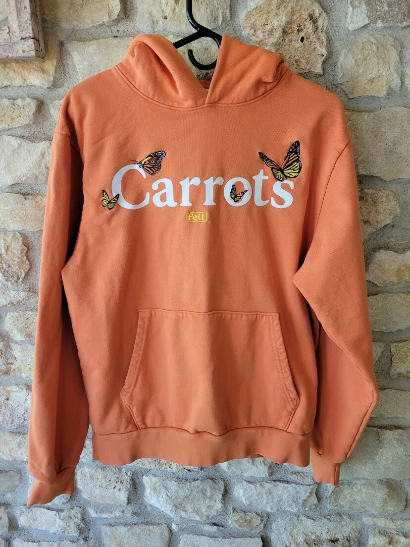 Carrots by Felt Orange Butterfly Hoodie small | eBay