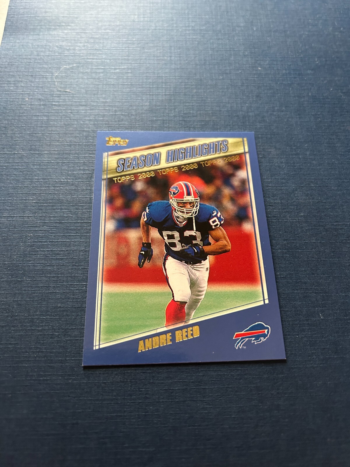 2000 Topps Football Andre Reed Season Highlight #329 HOF Set Break NM-MT