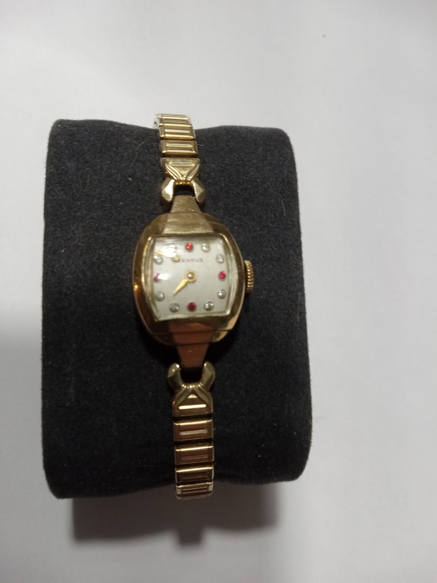 Benrus ladies watch Vintage Benrus Ladies Mechanical Gold Tone Swiss Watch Give  main image 4