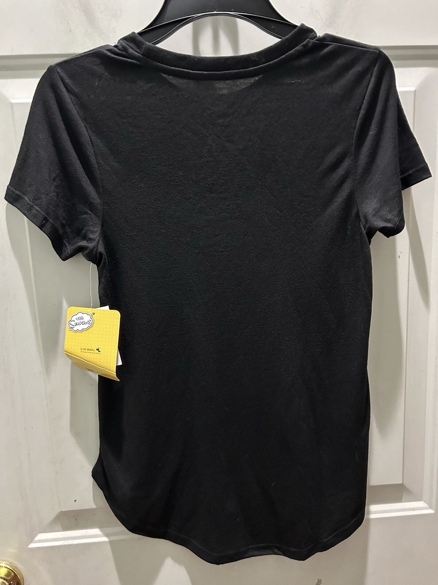 トップス capli New!20th TELEVISION Black Simpsons Skeleton T-Shirt. Size Juniors