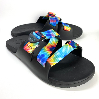 Chaco Chillos Mens Size 11 Dark Tie Dye Slip On Outdoors  display picture 2