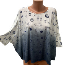 STELLA McCARTNEY T-shirt Top Blue Short Sleeve 40 - S - M