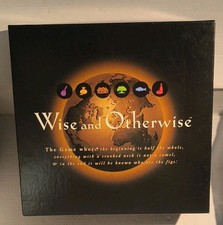 Wise and Otherwise 1997 Board Game Bluffing Party Word Family