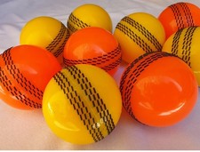 Cricket Orange Yellow with Black Seam Windball Indoor Outdoor Practice wind ball