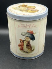 Vintage Peter Rabbit "Complete Tales of Beatrix Potter" Collector Tin Canister