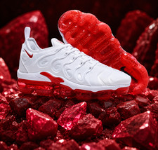 Vapormax Plus TN White Red Men's Size US 7-11