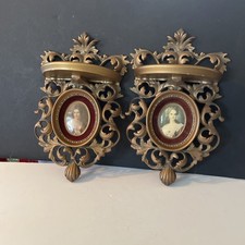 Pair of Cameo Creations Wall Shelf Sconce Pauline Bonaparte By Salomon Counis
