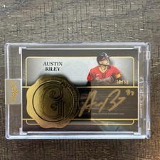 2025 Topps Five Star Golden Graphs Austin Riley On Card Auto 10/50