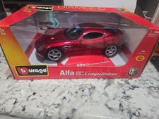 1:18 Scale Diecast Burago Alfa Romeo 8C Compe...