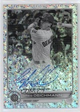 2022 Chrome Rookie Black & White Mini-Diamond Refractor Greg Deichmann Auto 0xh3