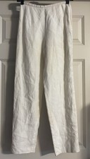 Talbots Petites Vintage Irish Linen Size 2 Fully Lined Side Zip Straight Leg