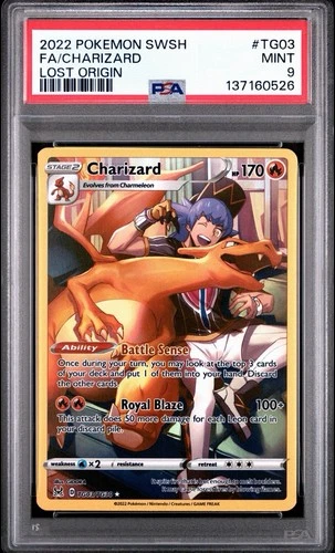 Charizard (TG03/TG30) Ultra Rare - PSA 9 - Lost Origin