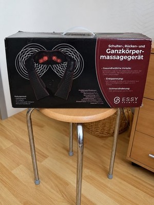 ESSY Premium Shiatsu Nackenmassagegerät Rückenmassage Wärme Massagegerät 24W.
