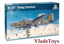 Italeri Plastic Model Kit 172 Boeing B-17f Flyng Fortress 1487