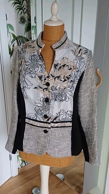 Edler Blazer von ''just white'' Gr. 40 mit Pailetten