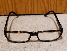 Nautica N8043 310 Brown Gold Tortoise Eyeglasses Frames Full Rim Rectangular EUC