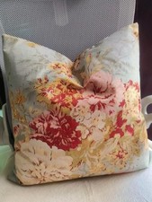 Decorative Pillow Cover French Country Cottage Blue Decor Floral Farmhouse Li...